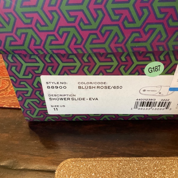 tory burch shower slide-eva sandals in Blush rose   BNIB,MSRP$158 - Picture 6 of 6
